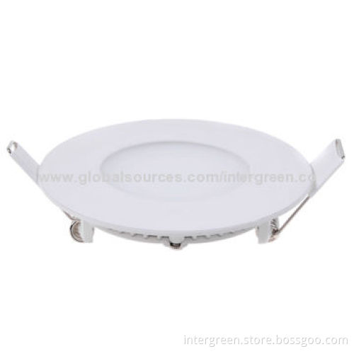 3W Ultra-slim LED Panel/Downlight, 2835 SMD, CE (New Version Certification), RoHS/FCC, Aluminum+PMMA